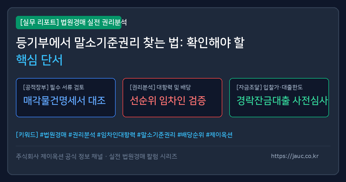 등기부등본 체크리스트와 권리 순서 비교표를 정리한 문서형 인포그래픽