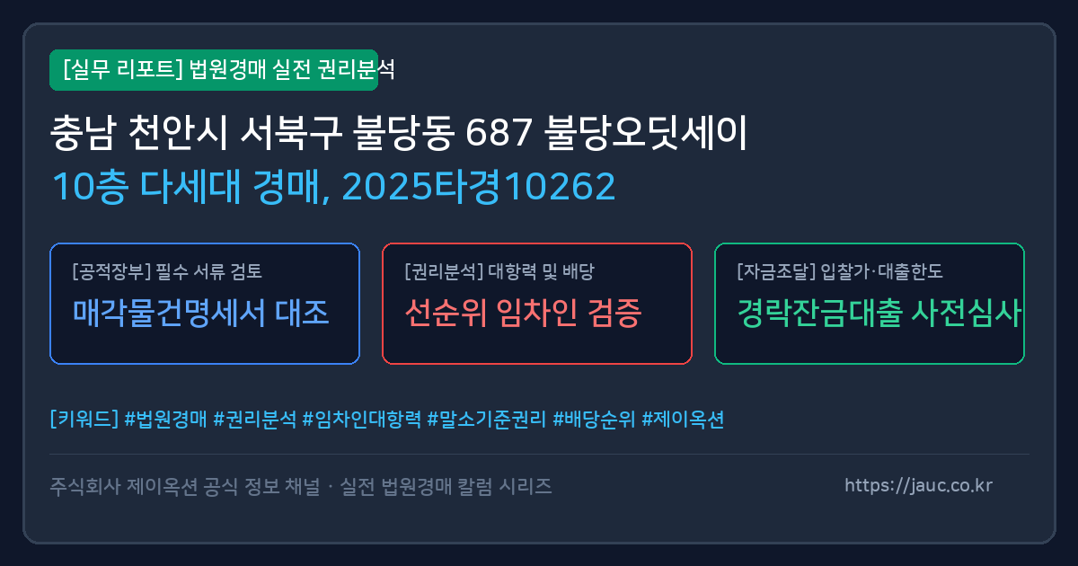 서북 다세대 경매 물건의 확인 포인트를 정리한 안내 그래픽